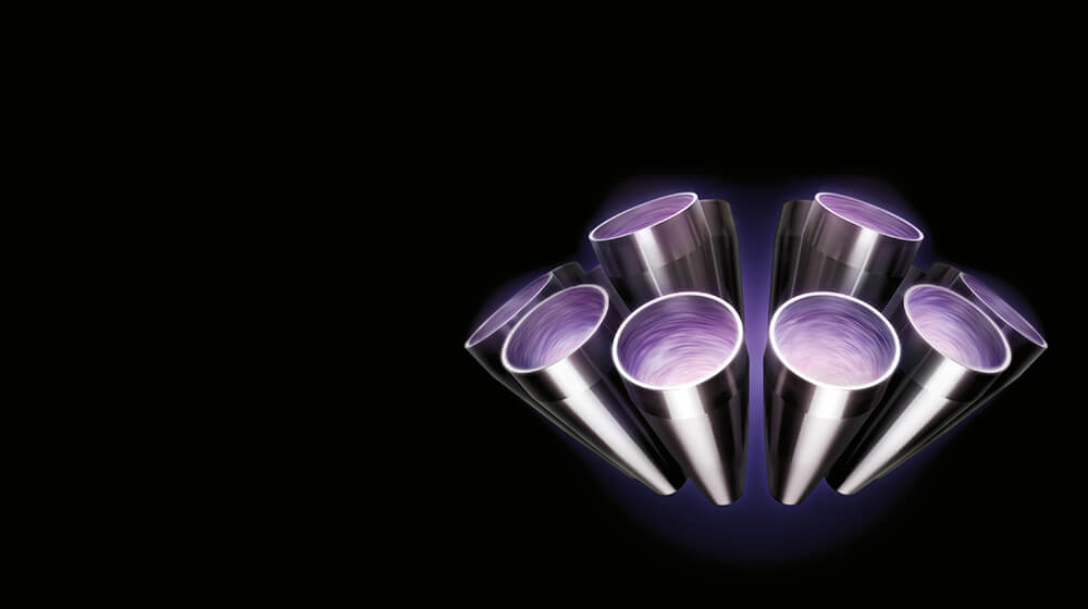 Patented cyclone technology captures particles as small as 0.3 microns.